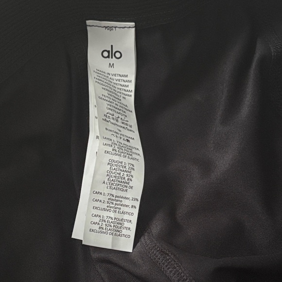 ALO Yoga Airlight Down The Line Black Mini Tennis Skirt with shorts underneath - Picture 9 of 11